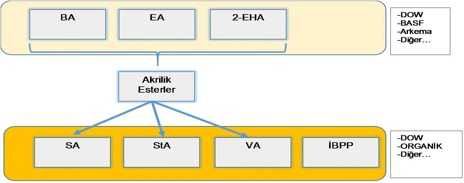 Şekil 1: AE ve SLPE üst-alt pazar ilişkisi