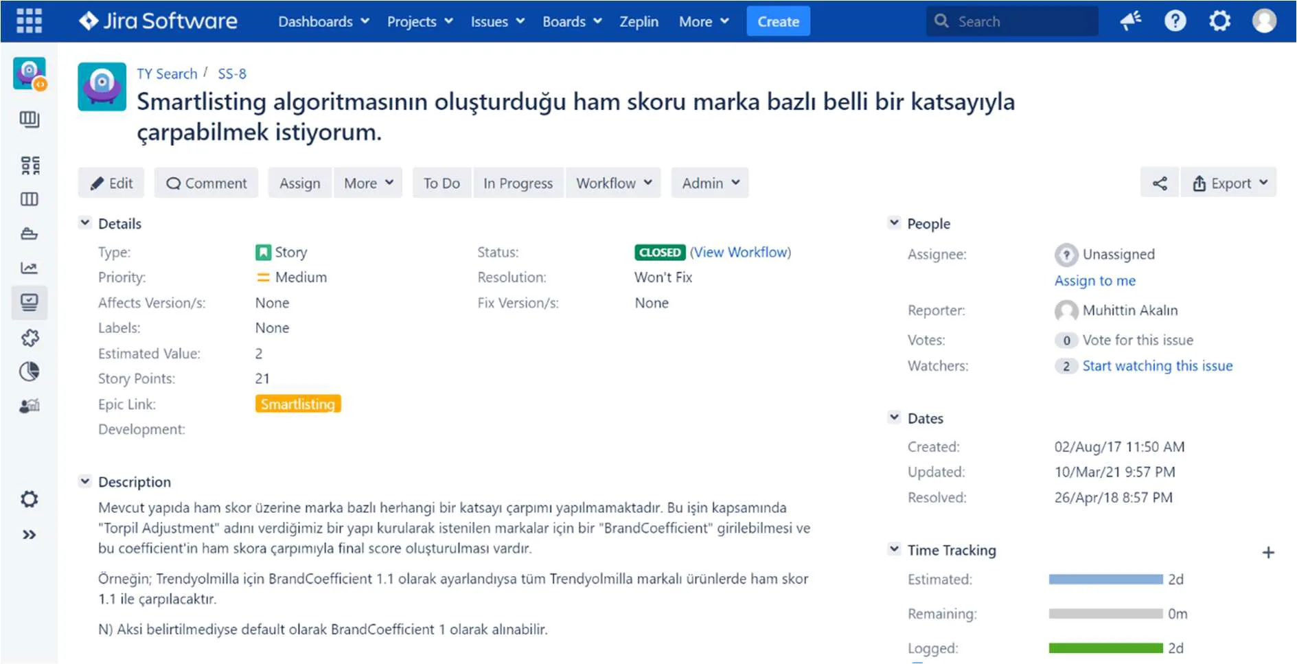 Şekil 5: Yerinde İncelemede Elde Edilen Ekran Görüntüsü