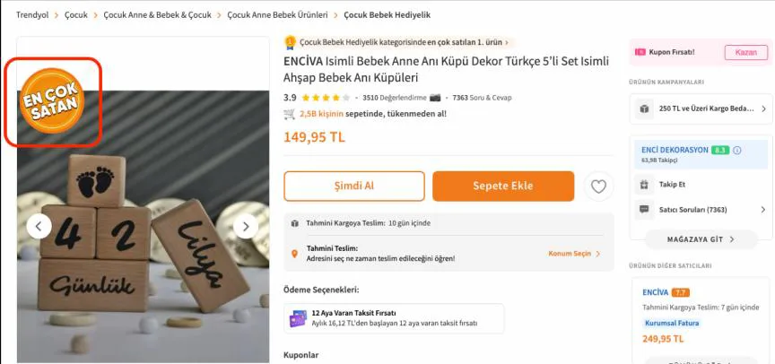 Şekil 2: Ürün Etiketi Örneği-1 72