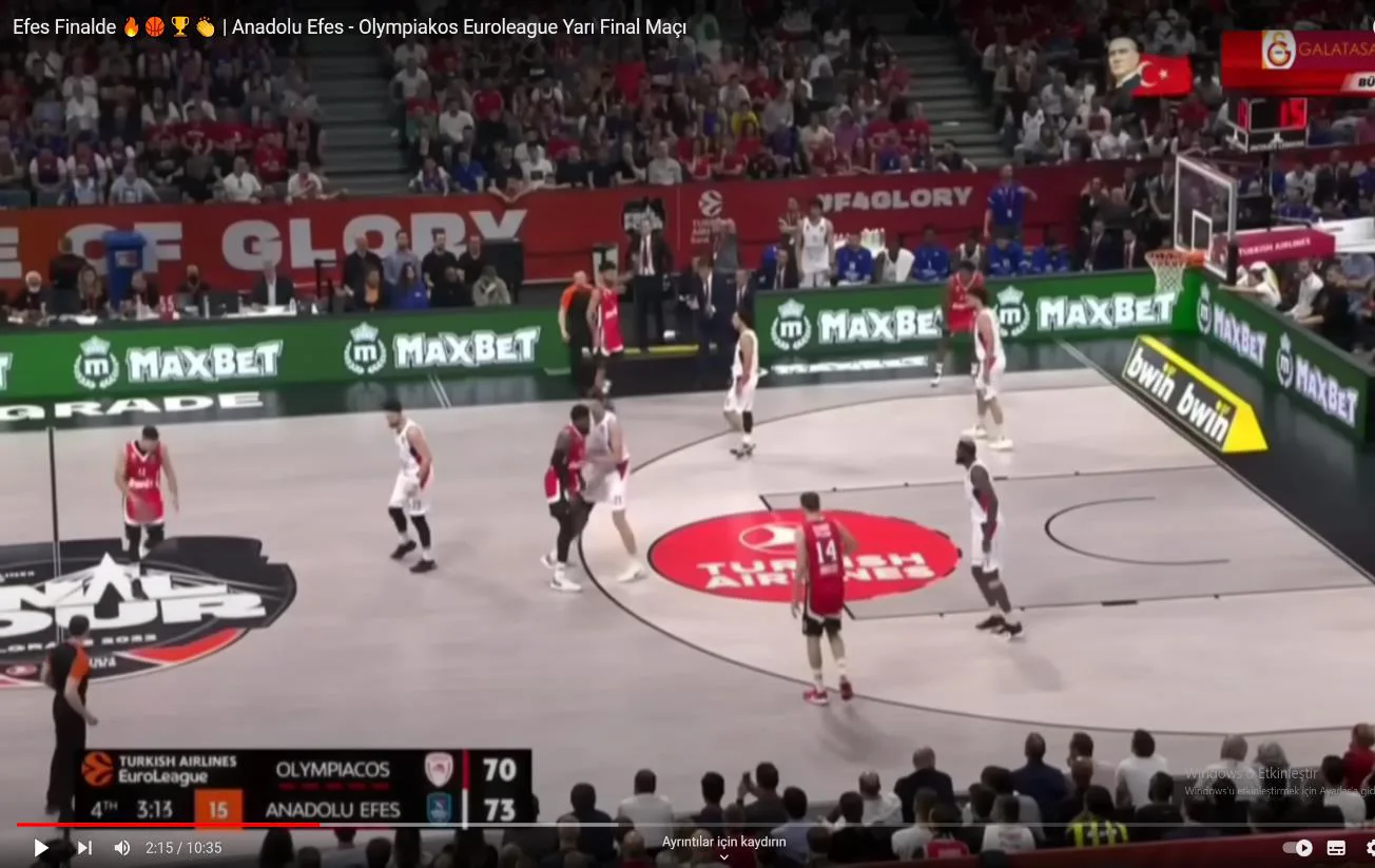 Şekil 8: EUROLEAGUE Bwin ve Maxbet Reklamları