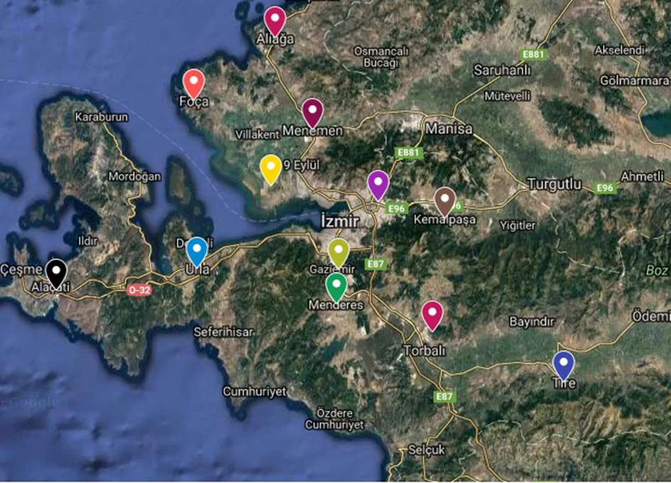 Şekil 1: Soruşturmaya Taraf Teşebbüslerin Faaliyet Gösterdikleri Bölgeler 2