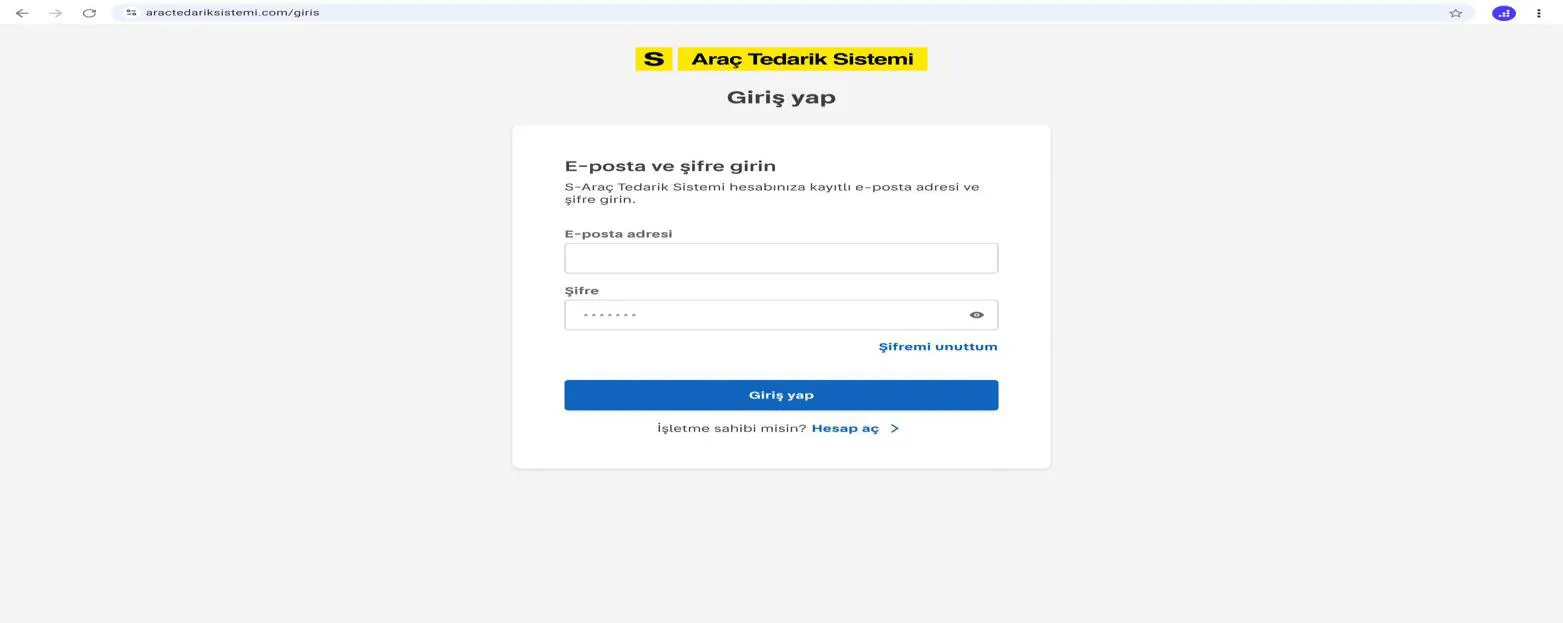 Şekil 12: Kurumsal Kullanıcılar İçin www.aractedariksistemi.com Sitesinin Görünümü-II