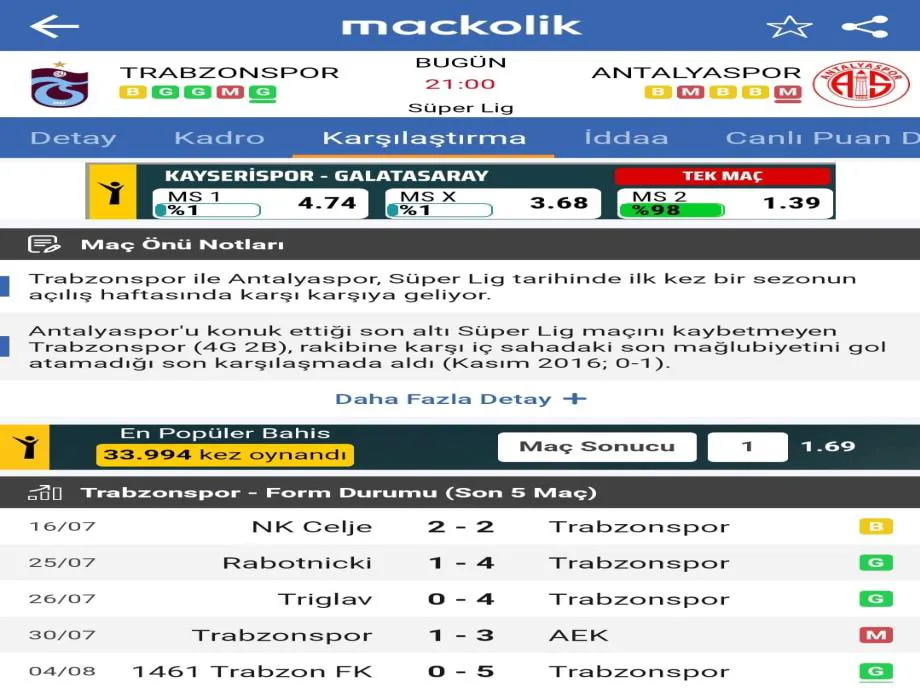 Şekil 9: MAÇKOLİK-Mobil Karşılaştırma Reklam Alanı