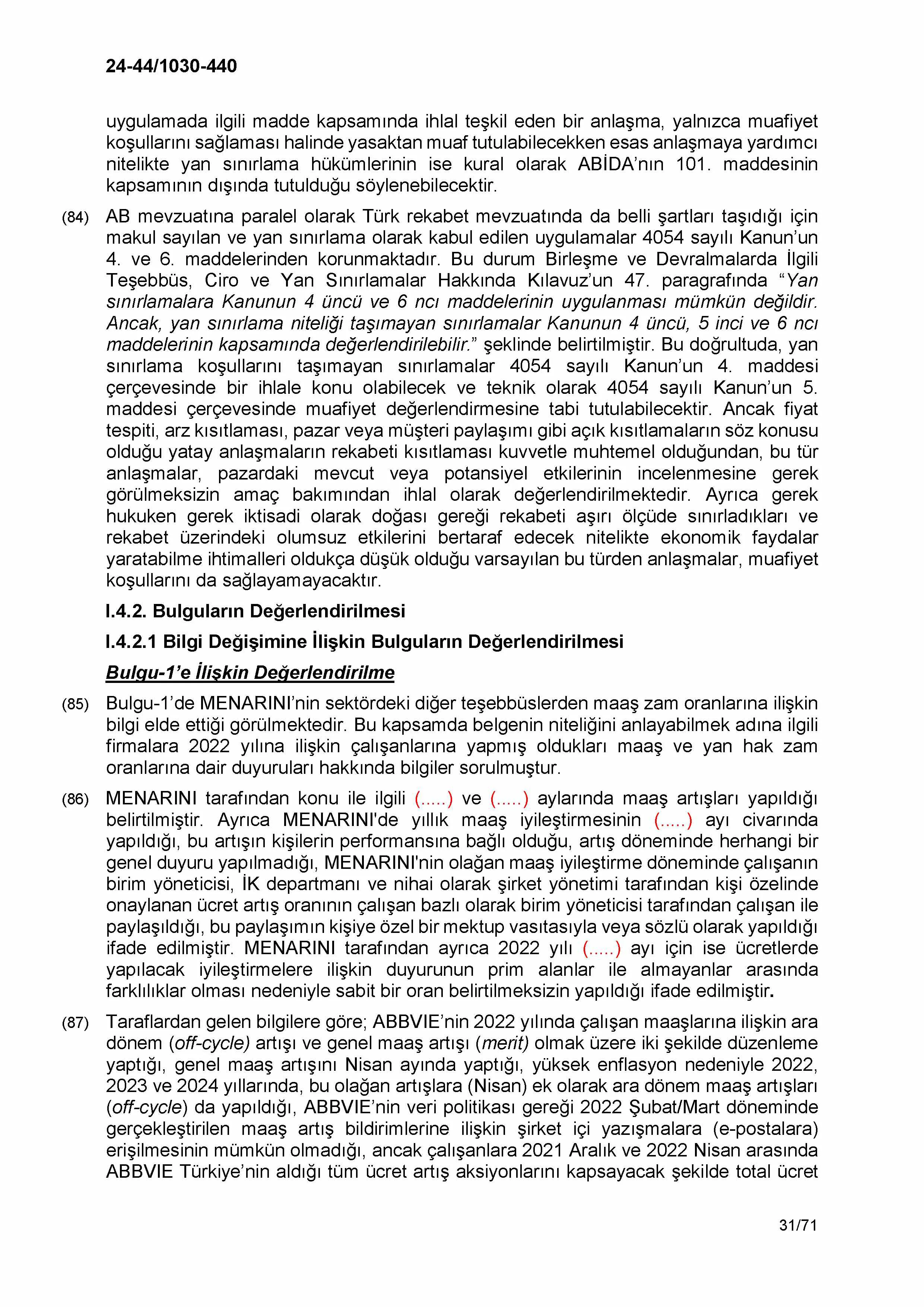 Karardaki grafik