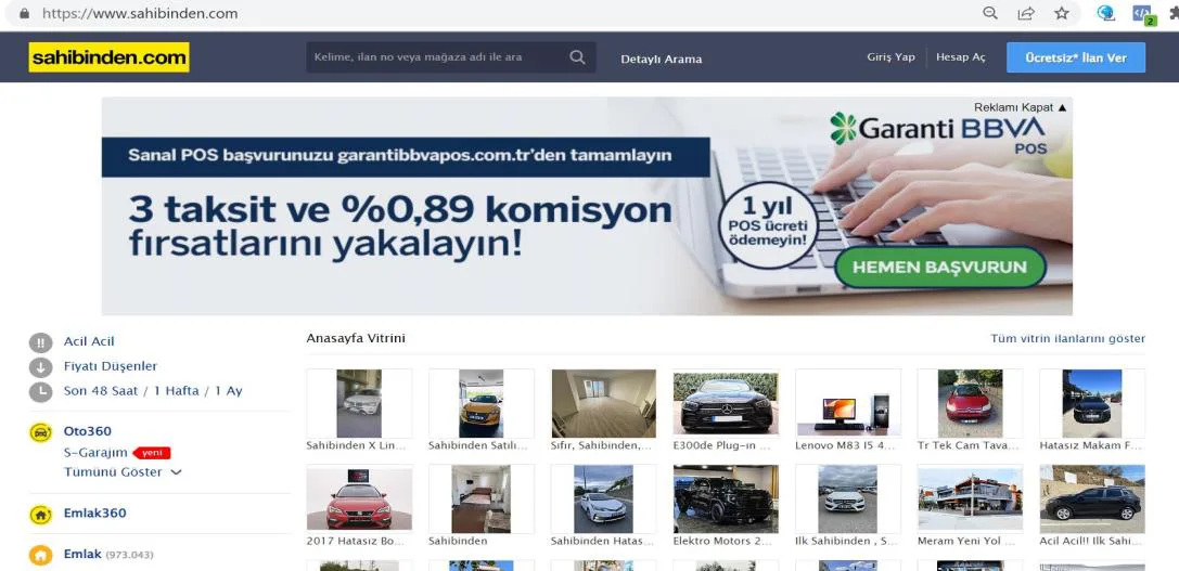 Şekil 11: Anasayfa Dopingine İlişkin Ekran Görüntüsü
