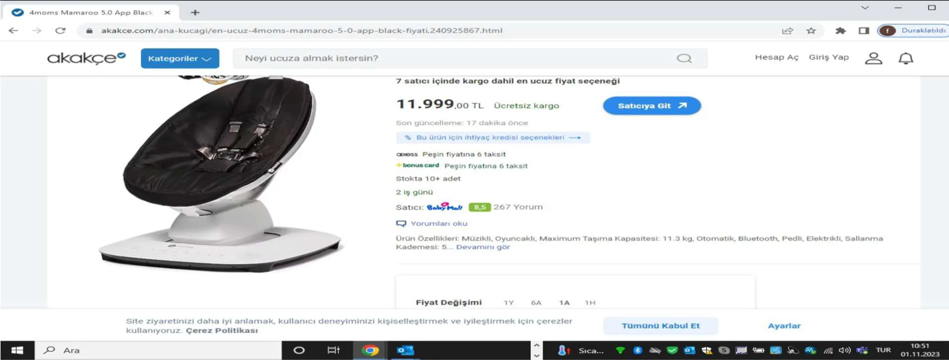 Karardaki grafik