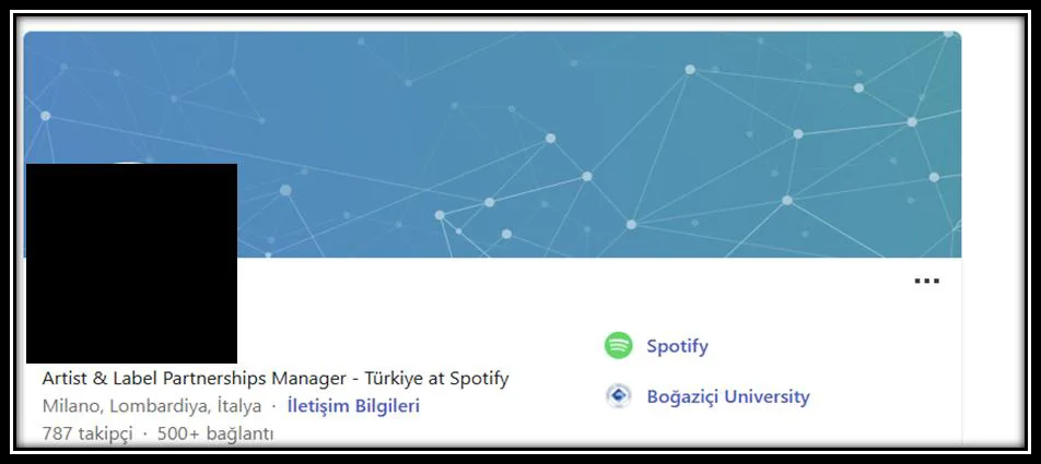 Şekil 2: “(.....)” ünvanına sahip (.....)’ün (.....)