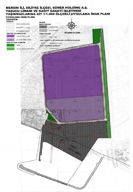 Şekil-1: Taşucu Limanı Çevre Düzeni Plan Değişikliği